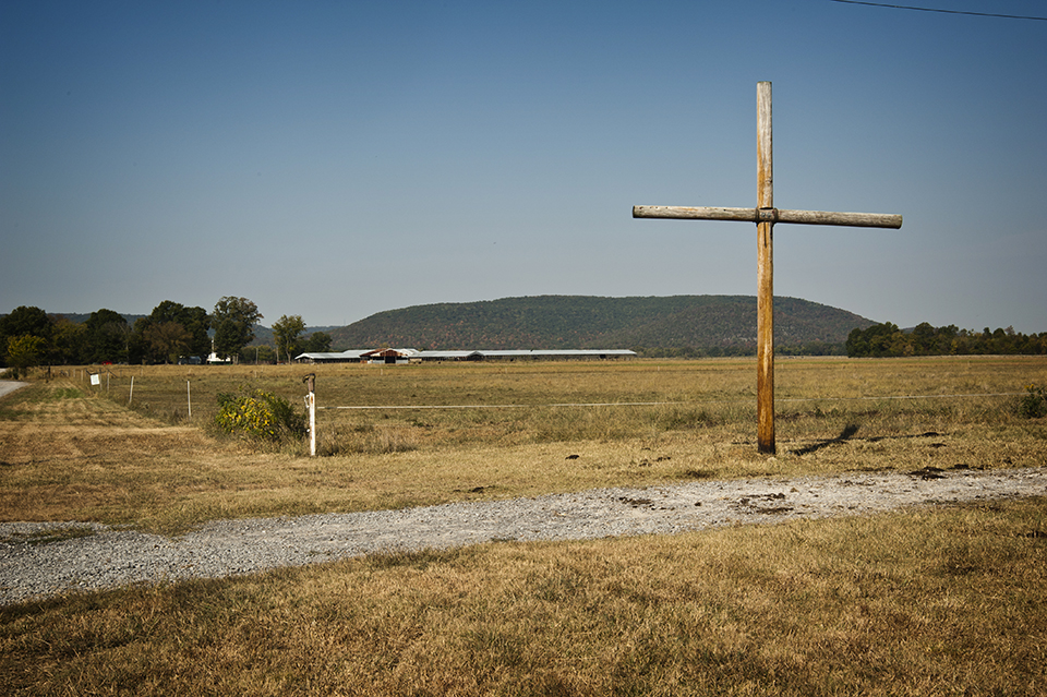 Large Cross In Pasture